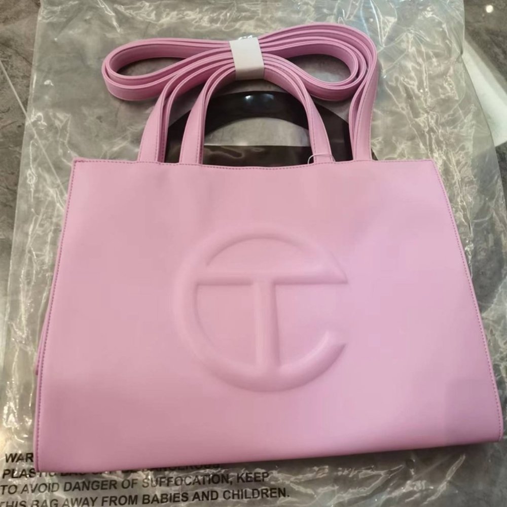 Telfar Medium Bubblegum Shopping Bag